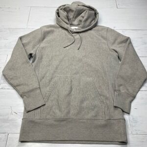 Vans Vault Hoodie Mens Small Gray Pullover Heavyweight Fleece Sweatshirt